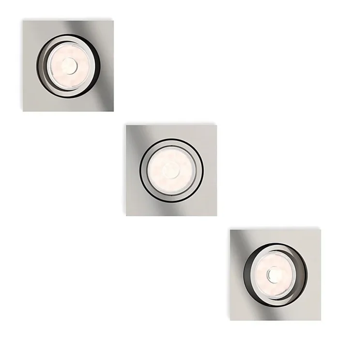 Philips – SET 3x Iluminación empotrable de techo 1xGU10/5,5W/230V