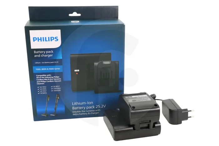 Philips XV1797/01 Batería y cargador Aspirador con batería de iones de litio