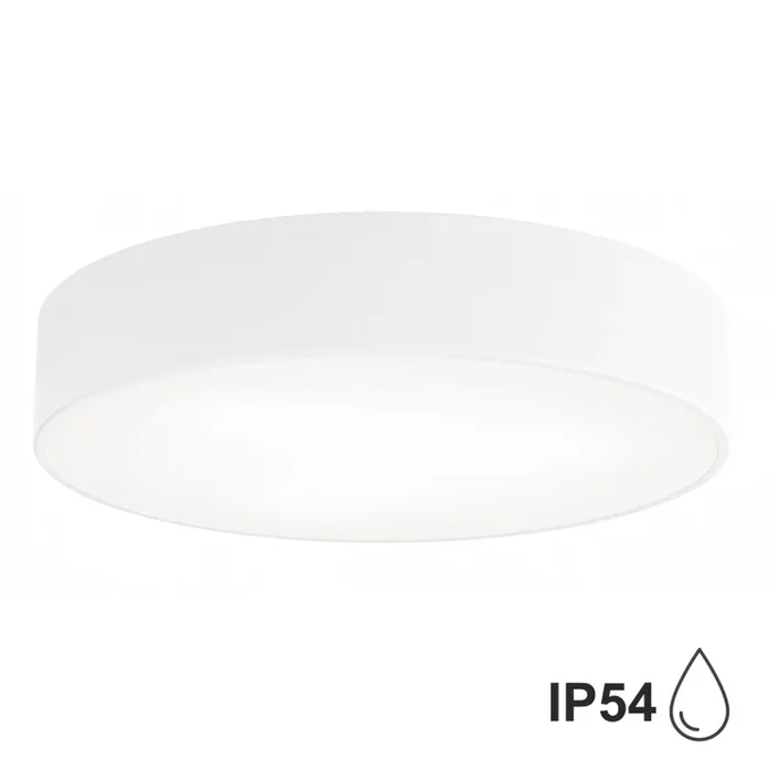 Plafón de baño CLEO 3xE27/24W/230V diá. 40 cm blanco IP54