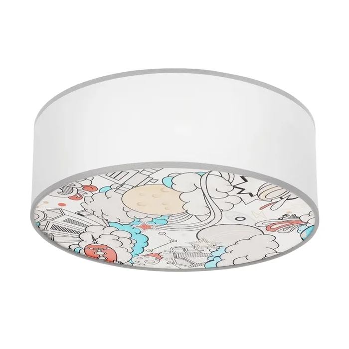 Plafón infantil KIDDY 2xE27/40W/230V blanco/beige