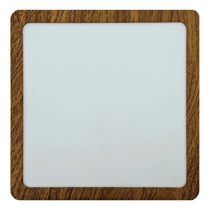 Plafón LED BLOCK LED/18W/230V 4200K 22×22 cm marrón