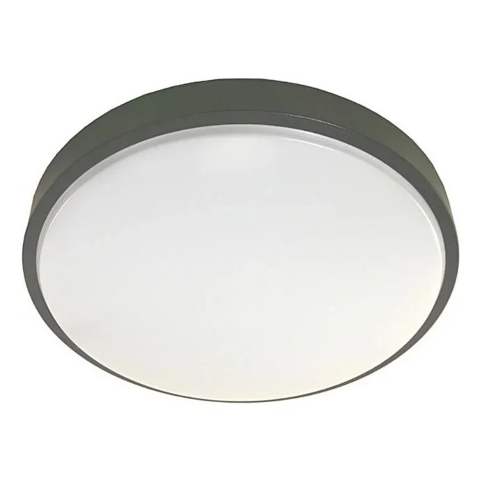 Plafón LED con sensor WILTON LED/24W/230V 4000K diá. 38 cm antracita