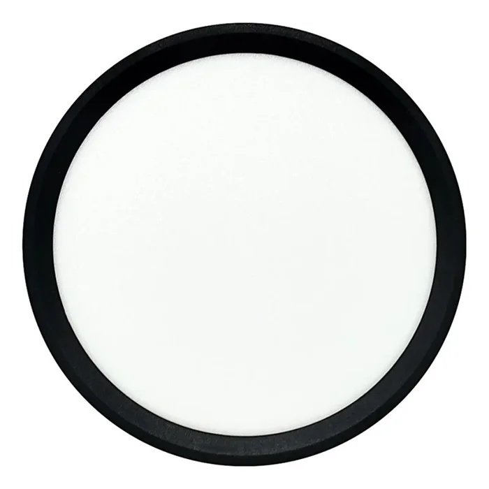 Plafón LED de techo LED/18W/230V 3000/4000/6500K Ø 23 cm negro