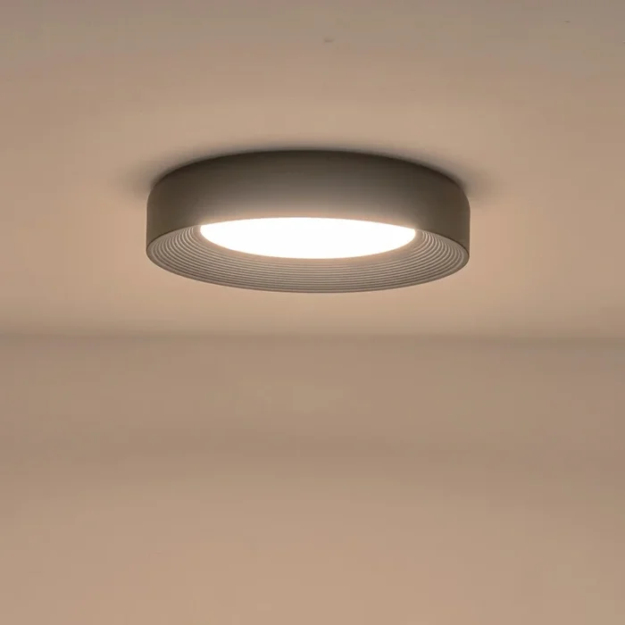 Plafón LED LED/40W/230V 3000K negro diá. 50 cm