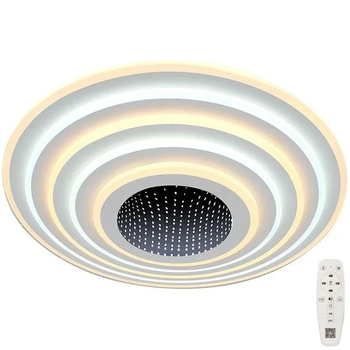 Plafón LED regulable LED/125W/230V 3000-6500K diá. 50 cm + control remoto