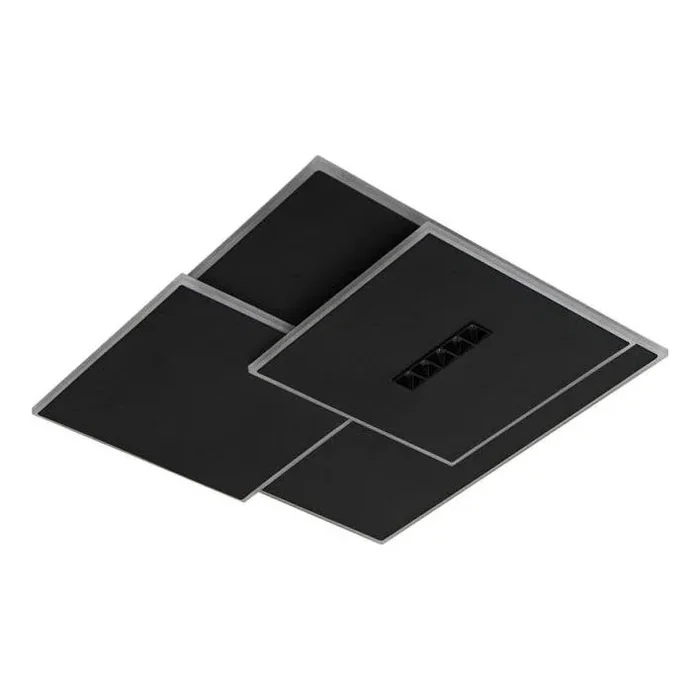 Plafón LED regulable LED/95W/230V 3000-6500K negro + control remoto