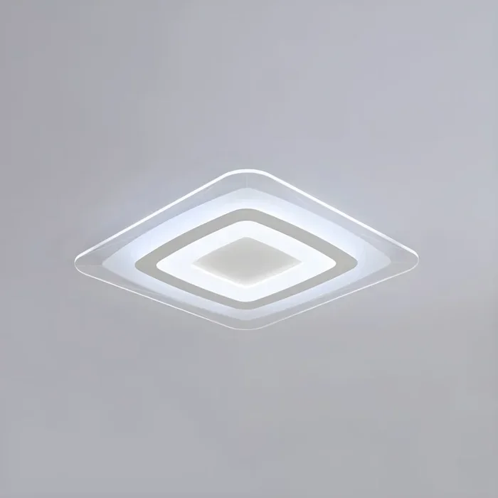 Plafón Moderno en Blanco LED Luminaria de Techo de Acrílico para Habitación – 220 A 240 V Blanco 40,64 cm Blanco