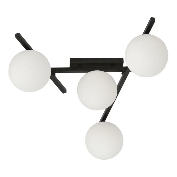 Plafón SMART 4xE14/10W/230V negro/blanco