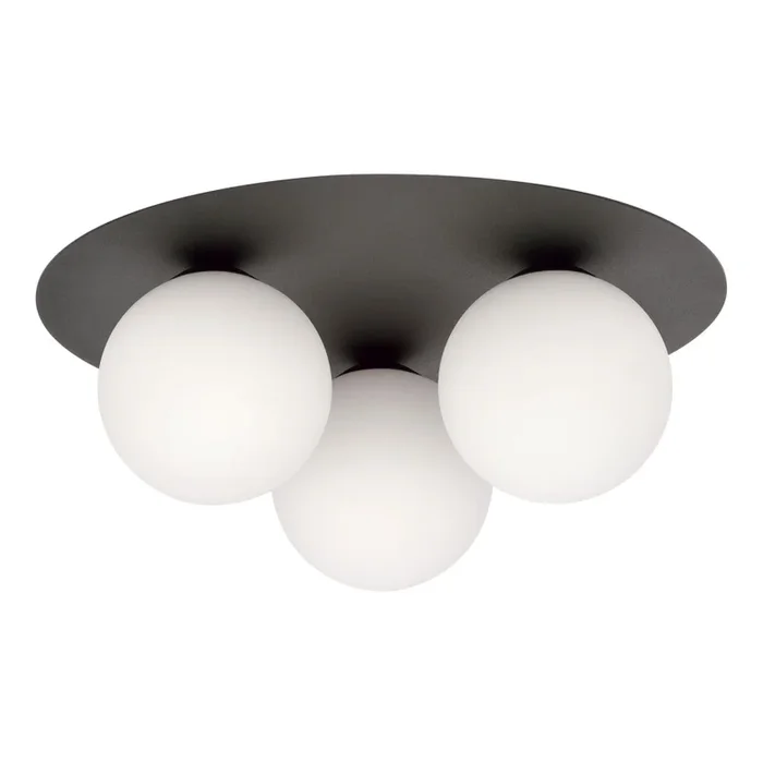 Plafón SOLAR 3xE14/10W/230V negro/blanco