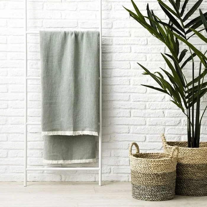 Plaid menta Cotta Menta – Kenay Home