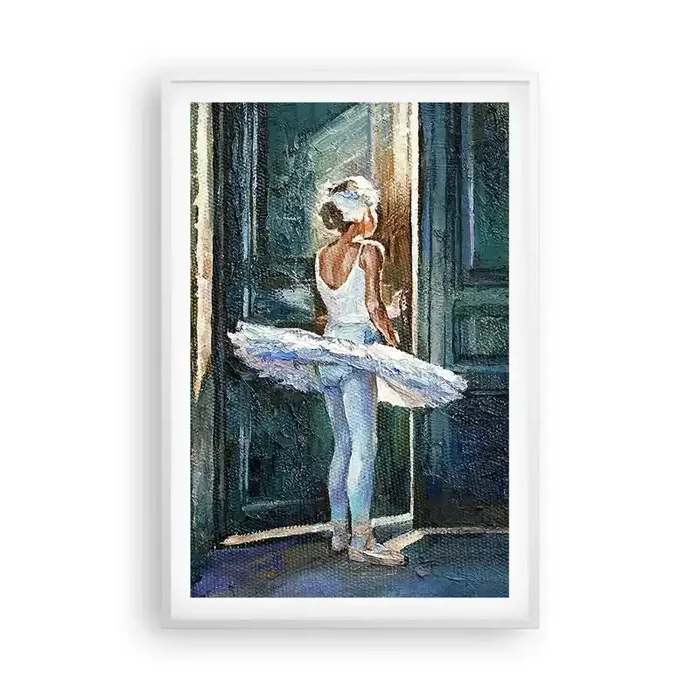 Póster en marco blanco – Antes del espectáculo – 61×91 cm