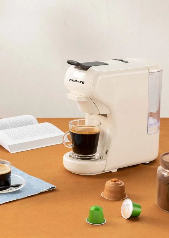 POTTS – Cafetera multicápsula express y café molido