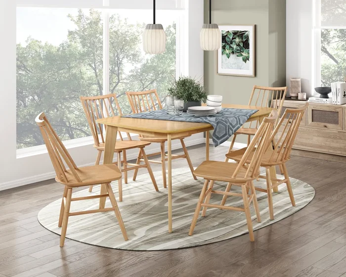 Pratter Natural Oak Dining Set