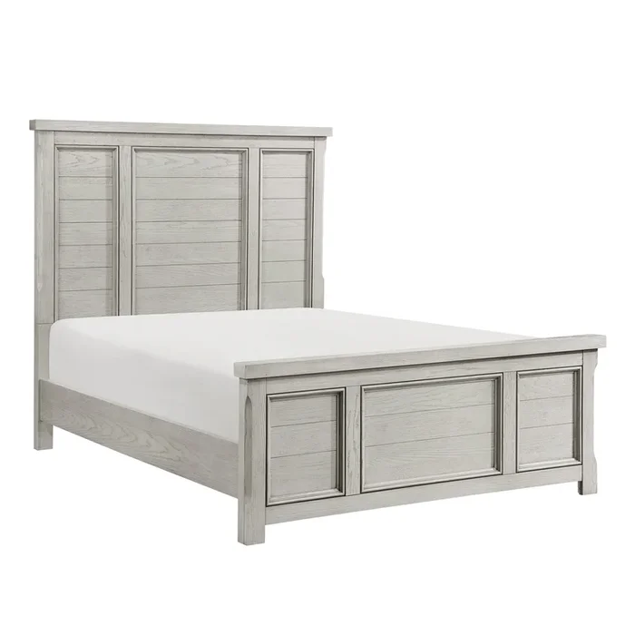 Providence Light Gray Queen Panel Bed