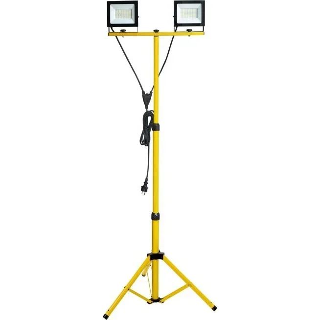 Proyector LED con soporte TIGRA 2xLED/50W/230V 4000K IP54 negro/amarillo