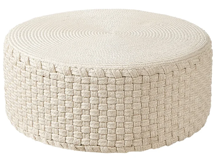 Puf de jardín beige claro MITHI