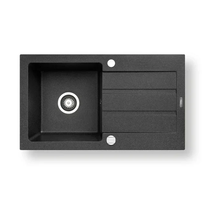 Pyramis 70006801 – Fregadero de cocina NEXT 76×44 cm granito/negro