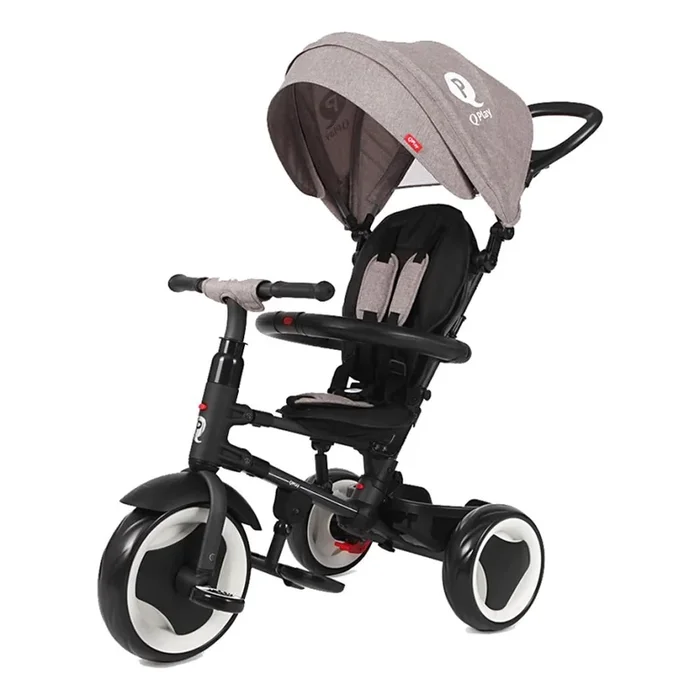 QPlay – Triciclo infantil 3en1 RITO EVO gris