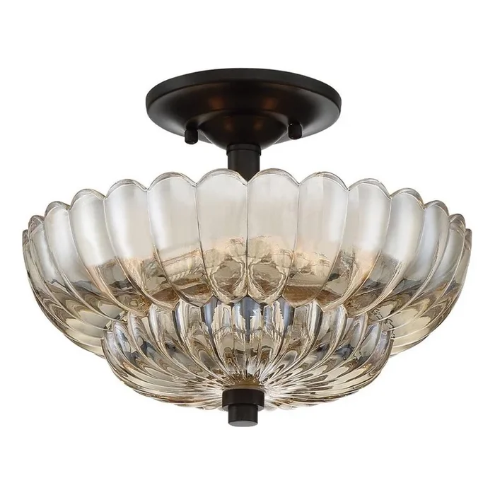 Quoizel – Plafón WHITECAP 3xE14/40W/230V diá. 29,7 cm