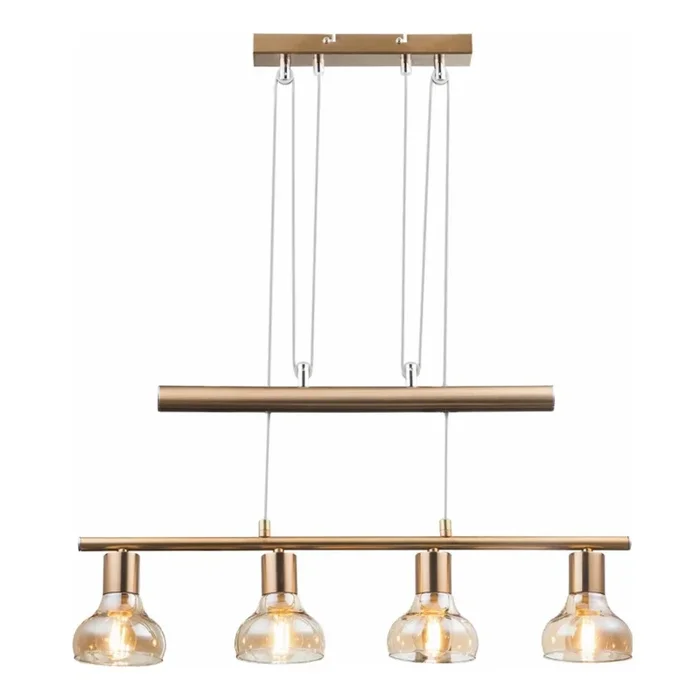 Rabalux 5551 – Lámpara colgante HOLLY 4xE14/40W/230V dorado