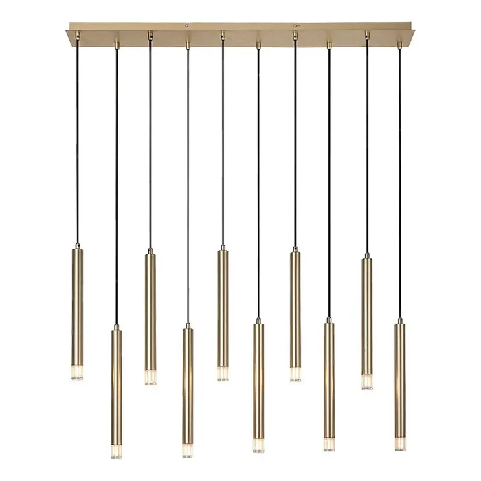 Rabalux – Lámpara colgante 10xG9/5W/230V dorado