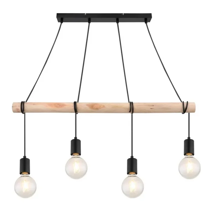 Rabalux – Lámpara colgante 4xE27/40W/230V Eucalyptus