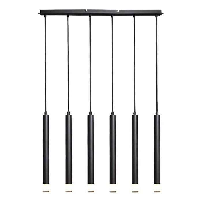 Rabalux – Lámpara colgante 6xG9/5W/230V negro