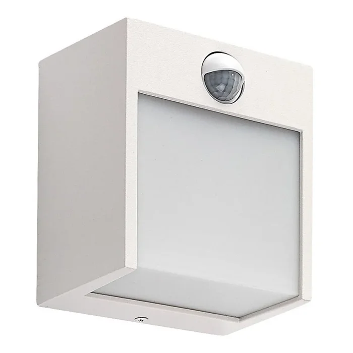 Rabalux – Lámpara de pared LED para exterior con sensor LED/12W/230V blanca IP44