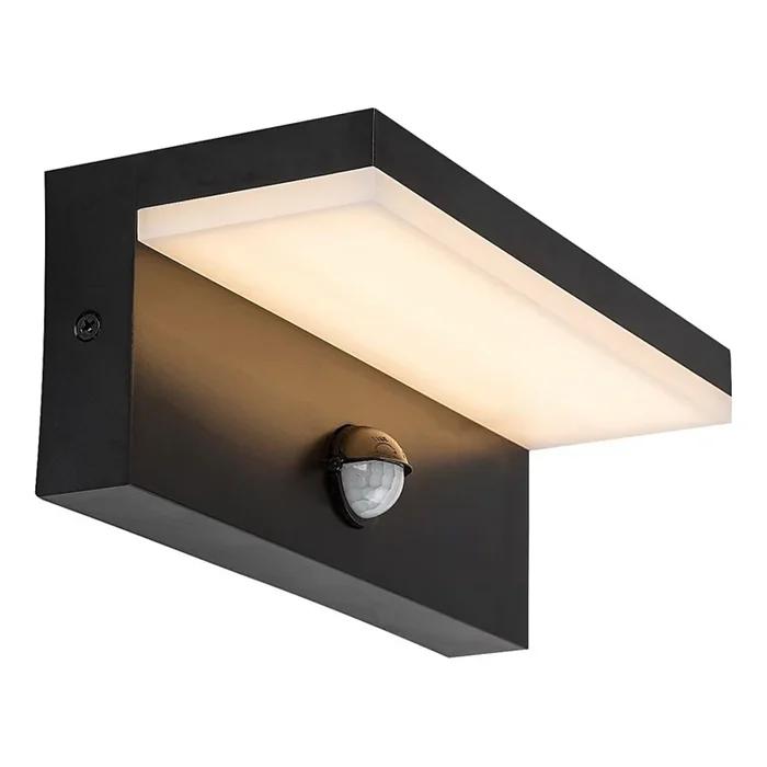 Rabalux – LED Aplique para exterior con sensor LED/9W/230V 2700/4000/6500K IP54 negro