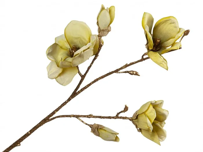 Rama Flores Amarilla Pliester