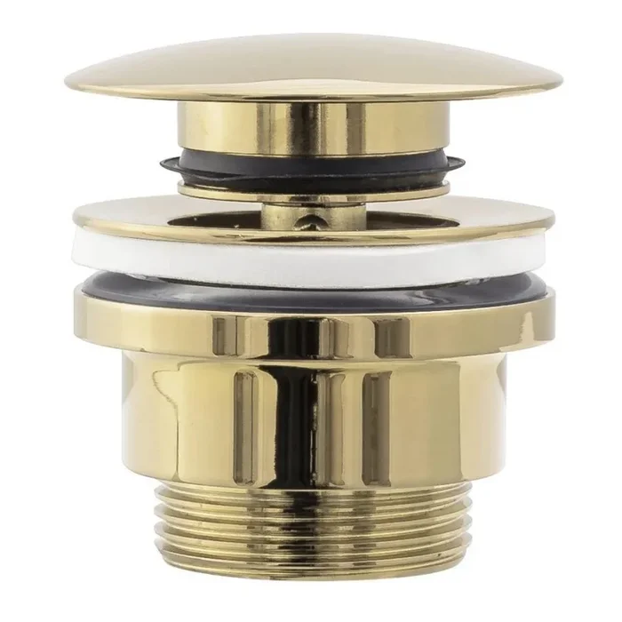 REA-A2360 – Desagüe para lavabo CLICK-CLACK, diámetro 6,4 cm, dorado