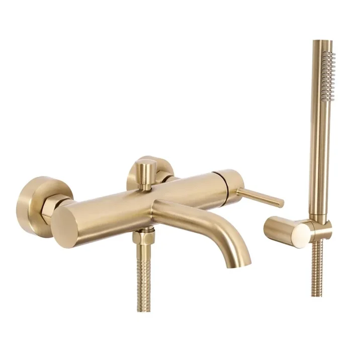 REA-B8010 – Set para bañera LUNGO oro cepillado