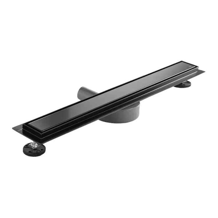 REA-G7803 – Canaleta de desagüe NEOX PRO 80 cm acero inoxidable/negro