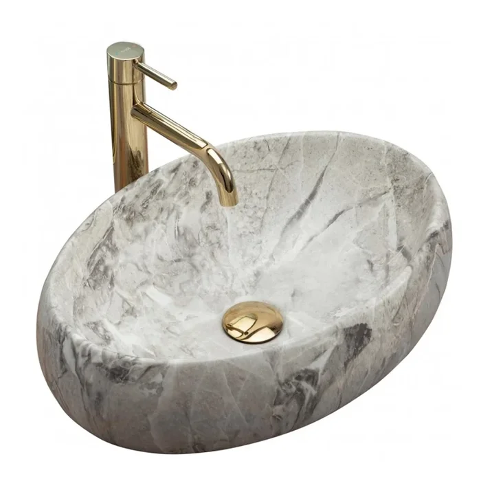 REA-U1020 – Lavabo sobre encimera LINDA 34×48,5 cm cerámica/imitación de piedra
