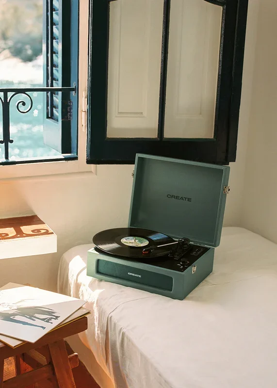 RECORD PLAYER RETRO – Tocadiscos Retro con Bluetooth, USB, SD, MicroSD y MP3