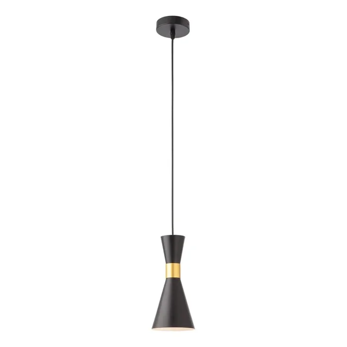 Redo 01-2711 – Lámpara colgante KILT 1xE27/42W/230V diá. 12 cm negro