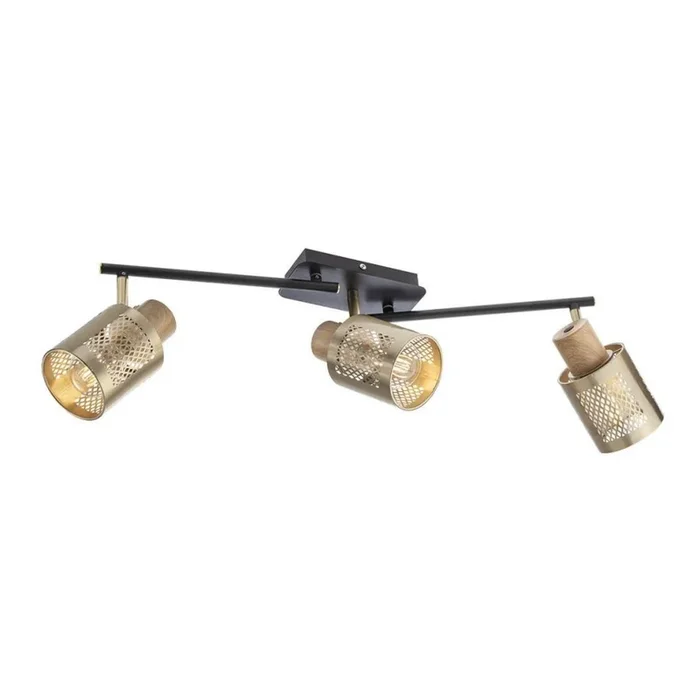 Redo 04-521 – Lámpara de techo empotrada BASKET 3xE27/42W/230V bronce