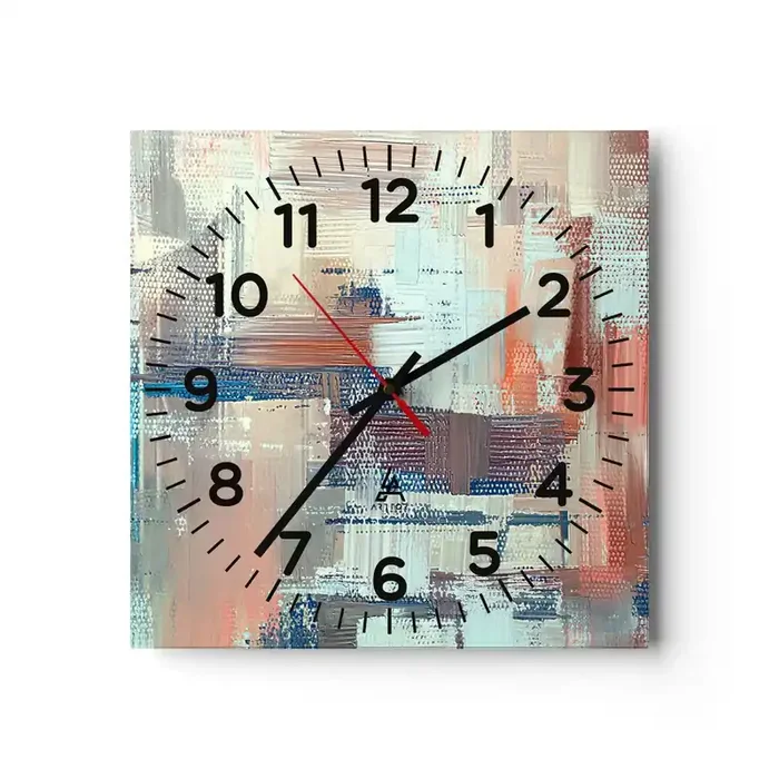 Reloj de pared – Reloj de vidrio – Alcanzando la luz – 30×30 cm