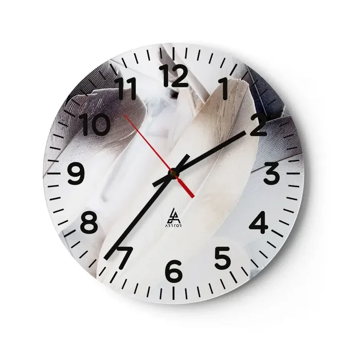 Reloj de pared – Reloj de vidrio – Casi angelical – 30×30 cm