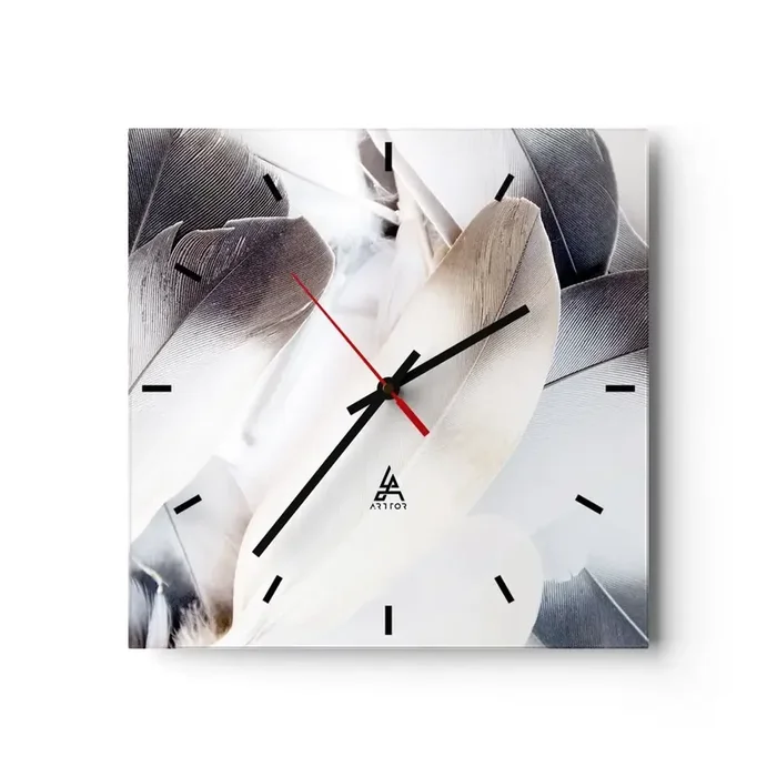 Reloj de pared – Reloj de vidrio – Casi angelical – 40×40 cm