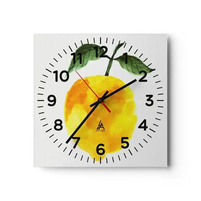Reloj de pared – Reloj de vidrio – Cómo conocer el sabor del sol – 40×40 cm