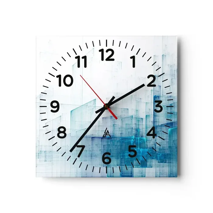 Reloj de pared – Reloj de vidrio – Cómo se hizo el espacio – 30×30 cm