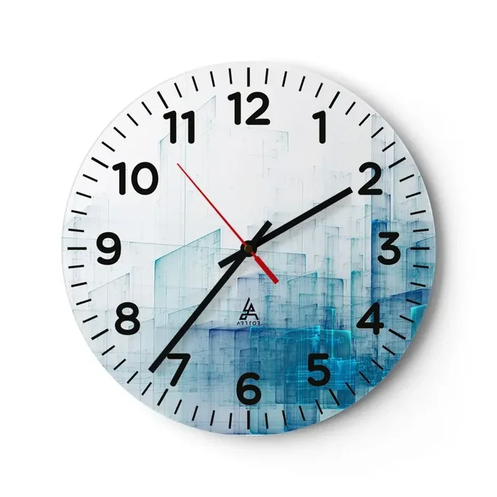 Reloj de pared – Reloj de vidrio – Cómo se hizo el espacio – 30×30 cm