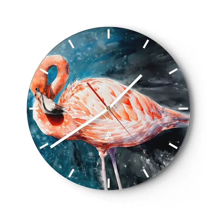 Reloj de pared – Reloj de vidrio – Decorativo por naturaleza – 40×40 cm