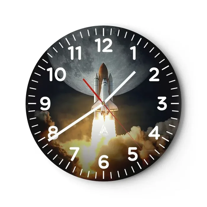 Reloj de pared – Reloj de vidrio – El comienzo de una aventura sobrenatural – 30×30 cm