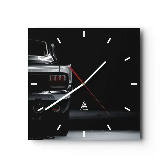 Reloj de pared – Reloj de vidrio – El encanto de los clásicos – 40×40 cm