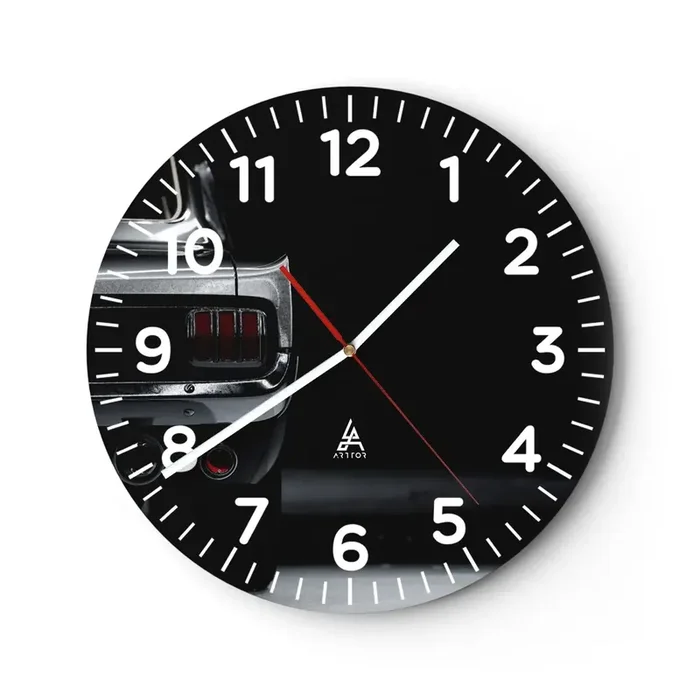 Reloj de pared – Reloj de vidrio – El encanto de los clásicos – 40×40 cm