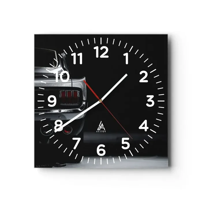 Reloj de pared – Reloj de vidrio – El encanto de los clásicos – 40×40 cm