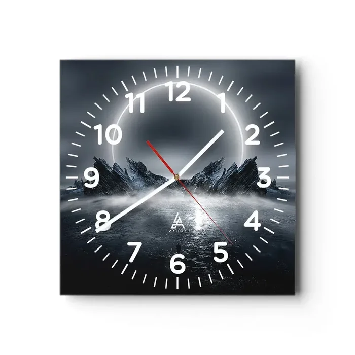 Reloj de pared – Reloj de vidrio – El final del cuento – 40×40 cm