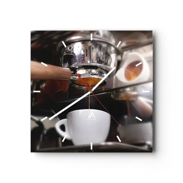 Reloj de pared – Reloj de vidrio – El mejor momento del día – 40×40 cm